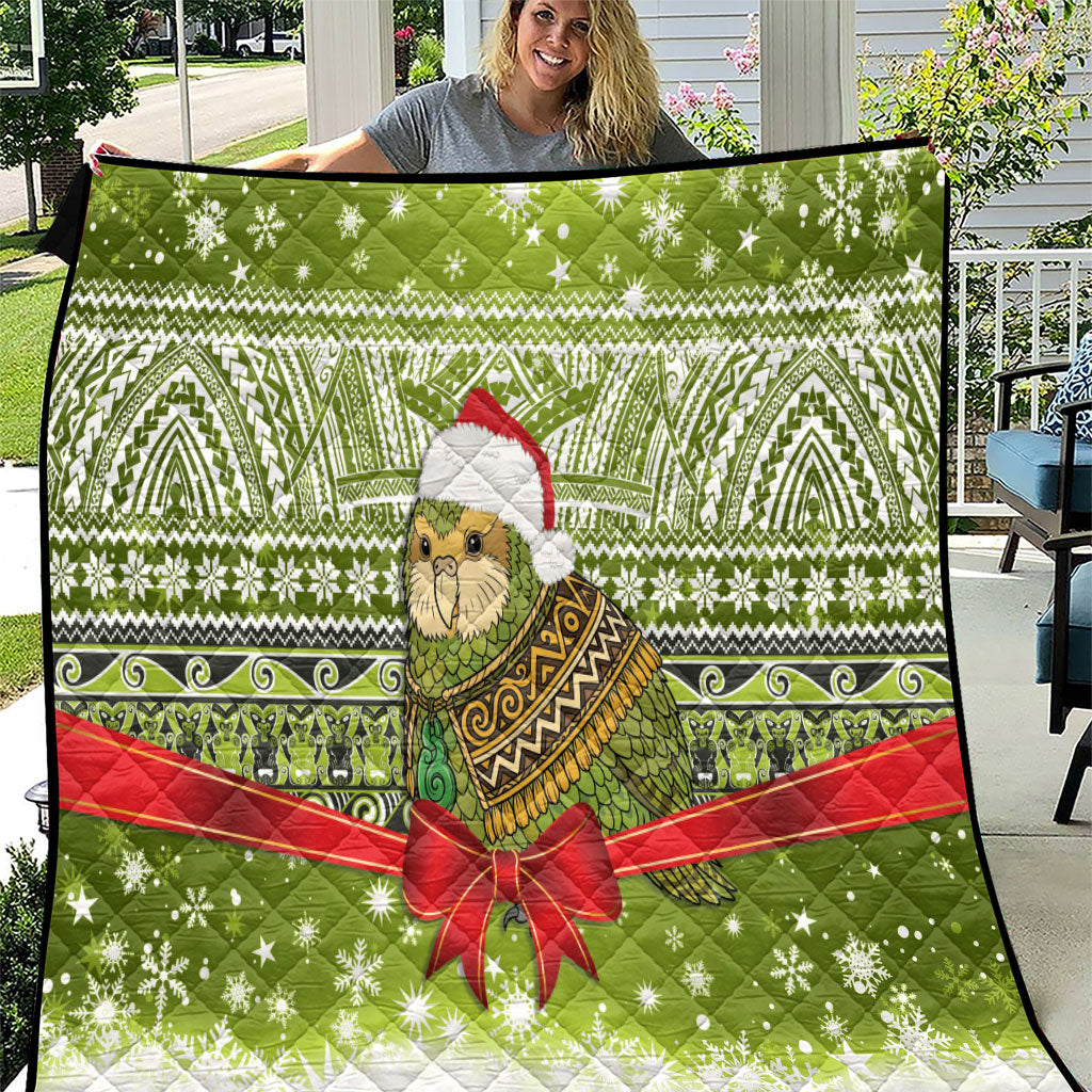 New Zealand Kakapo Christmas Quilt Maori Inspired Knitted Patterns