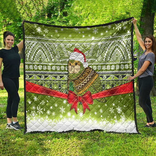 New Zealand Kakapo Christmas Quilt Maori Inspired Knitted Patterns