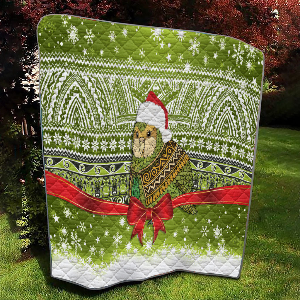New Zealand Kakapo Christmas Quilt Maori Inspired Knitted Patterns
