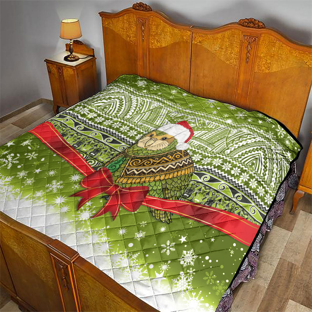 New Zealand Kakapo Christmas Quilt Maori Inspired Knitted Patterns