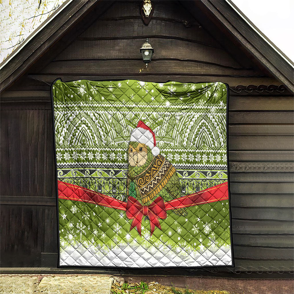 New Zealand Kakapo Christmas Quilt Maori Inspired Knitted Patterns