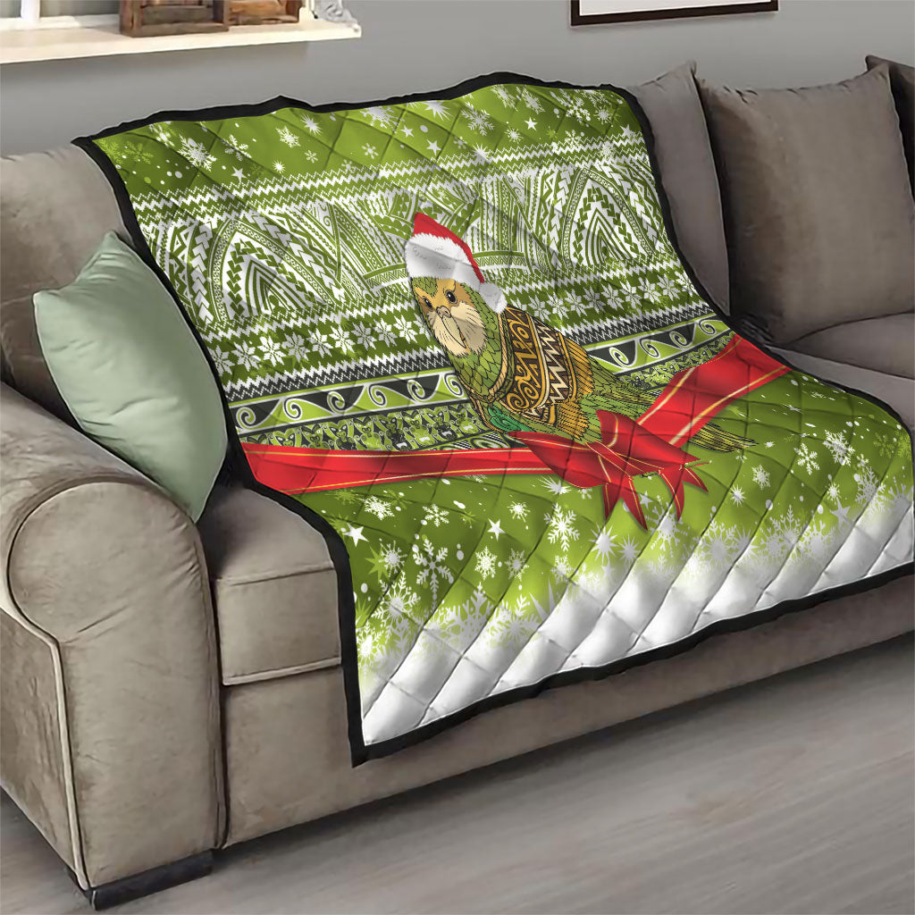 New Zealand Kakapo Christmas Quilt Maori Inspired Knitted Patterns