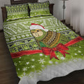 New Zealand Kakapo Christmas Quilt Bed Set Maori Inspired Knitted Patterns