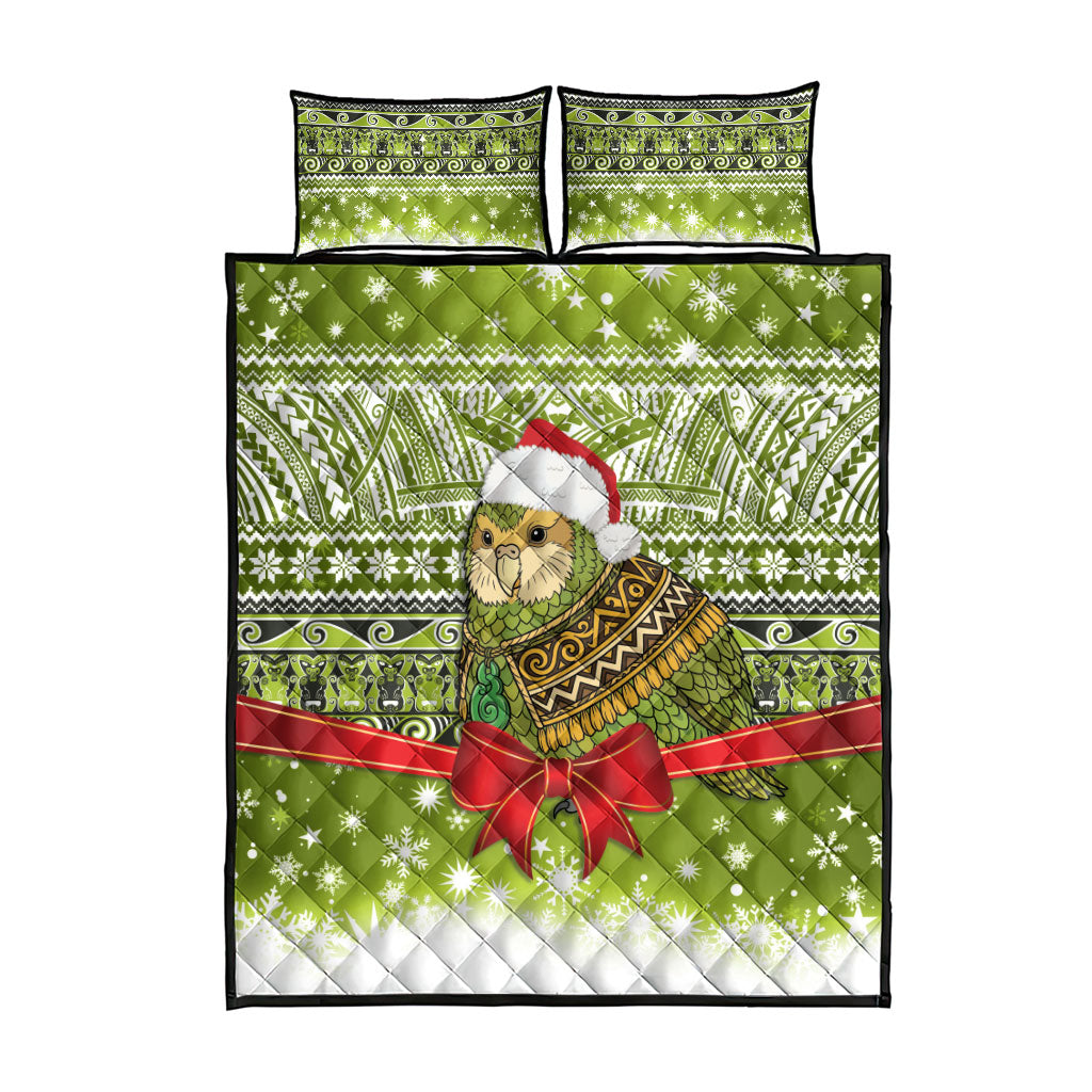 New Zealand Kakapo Christmas Quilt Bed Set Maori Inspired Knitted Patterns