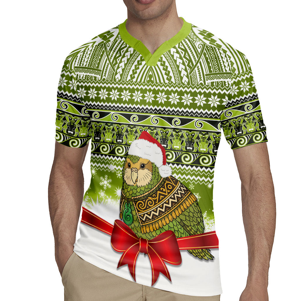 New Zealand Kakapo Christmas Rugby Jersey Maori Inspired Knitted Patterns