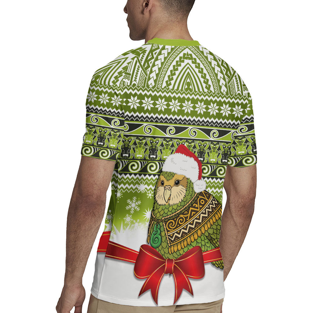 New Zealand Kakapo Christmas Rugby Jersey Maori Inspired Knitted Patterns