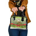 New Zealand Kakapo Christmas Shoulder Handbag Maori Inspired Knitted Patterns