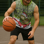New Zealand Kakapo Christmas Sleeveless Hoodie Maori Inspired Knitted Patterns