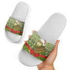 New Zealand Kakapo Christmas Slide Sandals Maori Inspired Knitted Patterns