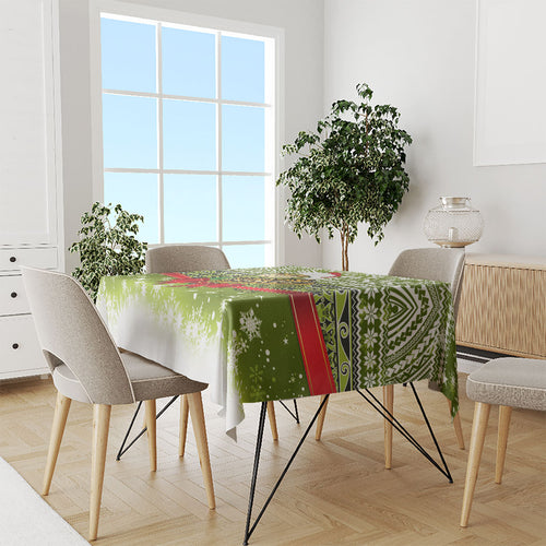 New Zealand Kakapo Christmas Tablecloth Maori Inspired Knitted Patterns