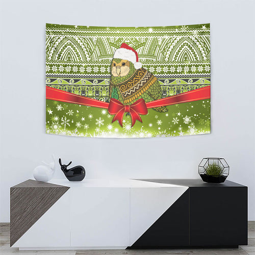 New Zealand Kakapo Christmas Tapestry Maori Inspired Knitted Patterns
