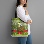 New Zealand Kakapo Christmas Tote Bag Maori Inspired Knitted Patterns