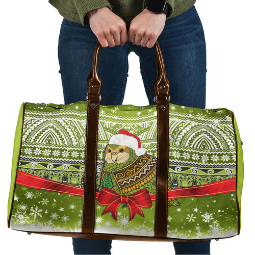 New Zealand Kakapo Christmas Travel Bag Maori Inspired Knitted Patterns