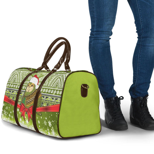 New Zealand Kakapo Christmas Travel Bag Maori Inspired Knitted Patterns