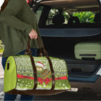 New Zealand Kakapo Christmas Travel Bag Maori Inspired Knitted Patterns