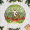 New Zealand Kakapo Christmas Tree Skirt Maori Inspired Knitted Patterns