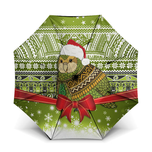 New Zealand Kakapo Christmas Umbrella Maori Inspired Knitted Patterns