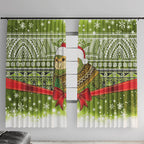 New Zealand Kakapo Christmas Window Curtain Maori Inspired Knitted Patterns