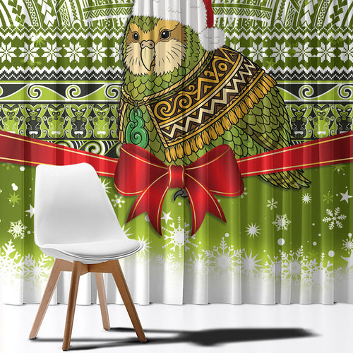 New Zealand Kakapo Christmas Window Curtain Maori Inspired Knitted Patterns