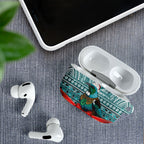 New Zealand Tui Bird Christmas AirPods Case Maori Inspired Knitted Patterns