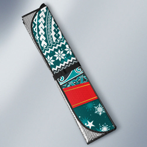 New Zealand Tui Bird Christmas Auto Sun Shade Maori Inspired Knitted Patterns