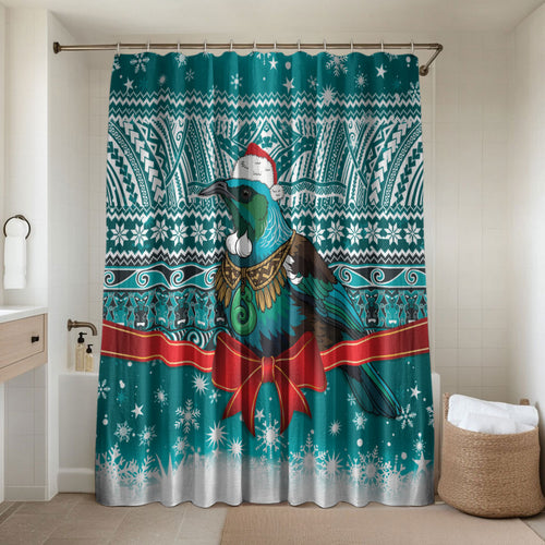 New Zealand Tui Bird Christmas Bathroom Set Maori Inspired Knitted Patterns