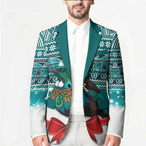 New Zealand Tui Bird Christmas Blazer Maori Inspired Knitted Patterns