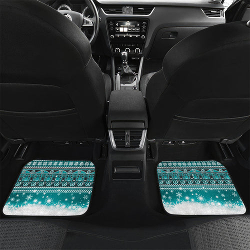 New Zealand Tui Bird Christmas Car Mats Maori Inspired Knitted Patterns