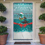New Zealand Tui Bird Christmas Door Cover Maori Inspired Knitted Patterns
