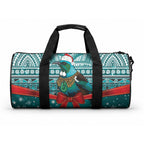 New Zealand Tui Bird Christmas Duffle Bag Maori Inspired Knitted Patterns