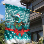 New Zealand Tui Bird Christmas Garden Flag Maori Inspired Knitted Patterns