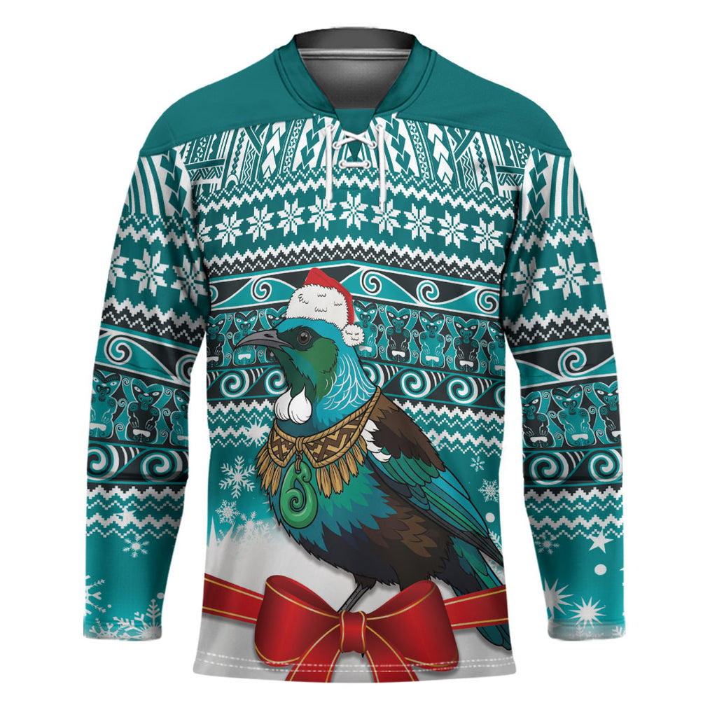 New Zealand Tui Bird Christmas Hockey Jersey Maori Inspired Knitted Patterns