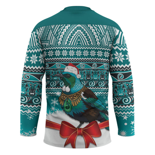 New Zealand Tui Bird Christmas Hockey Jersey Maori Inspired Knitted Patterns