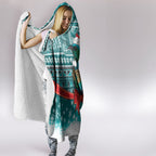 New Zealand Tui Bird Christmas Hooded Blanket Maori Inspired Knitted Patterns