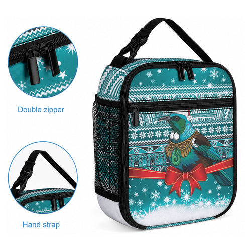 New Zealand Tui Bird Christmas Lunch Bag Maori Inspired Knitted Patterns