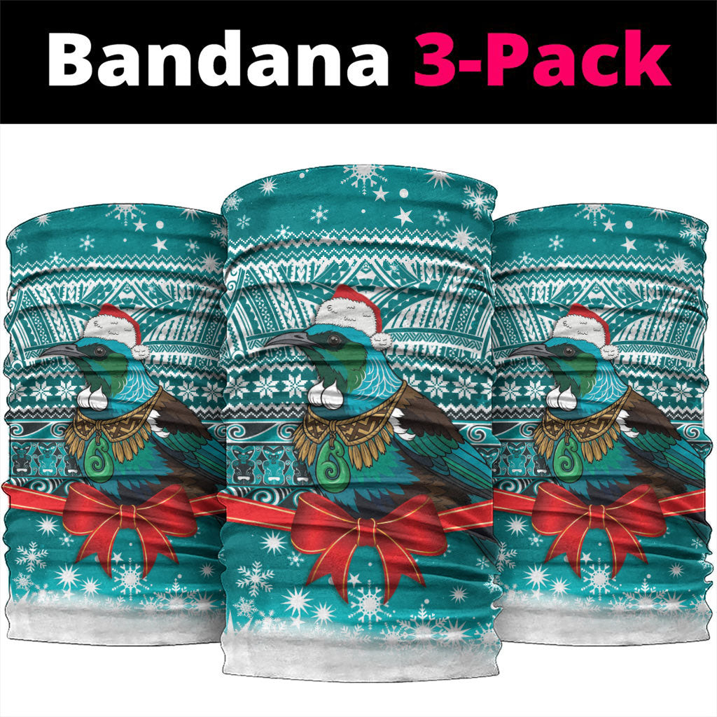 New Zealand Tui Bird Christmas Neck Gaiter Maori Inspired Knitted Patterns