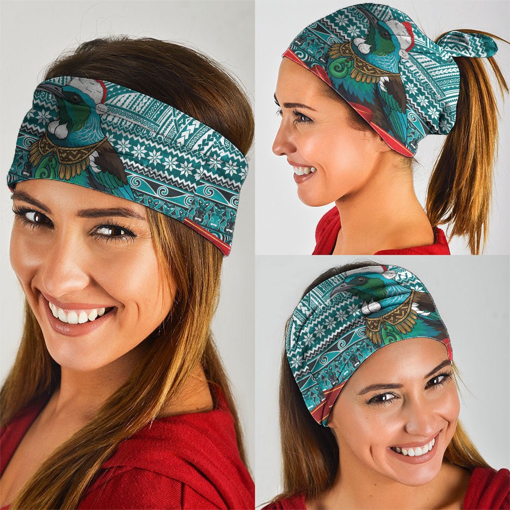New Zealand Tui Bird Christmas Neck Gaiter Maori Inspired Knitted Patterns