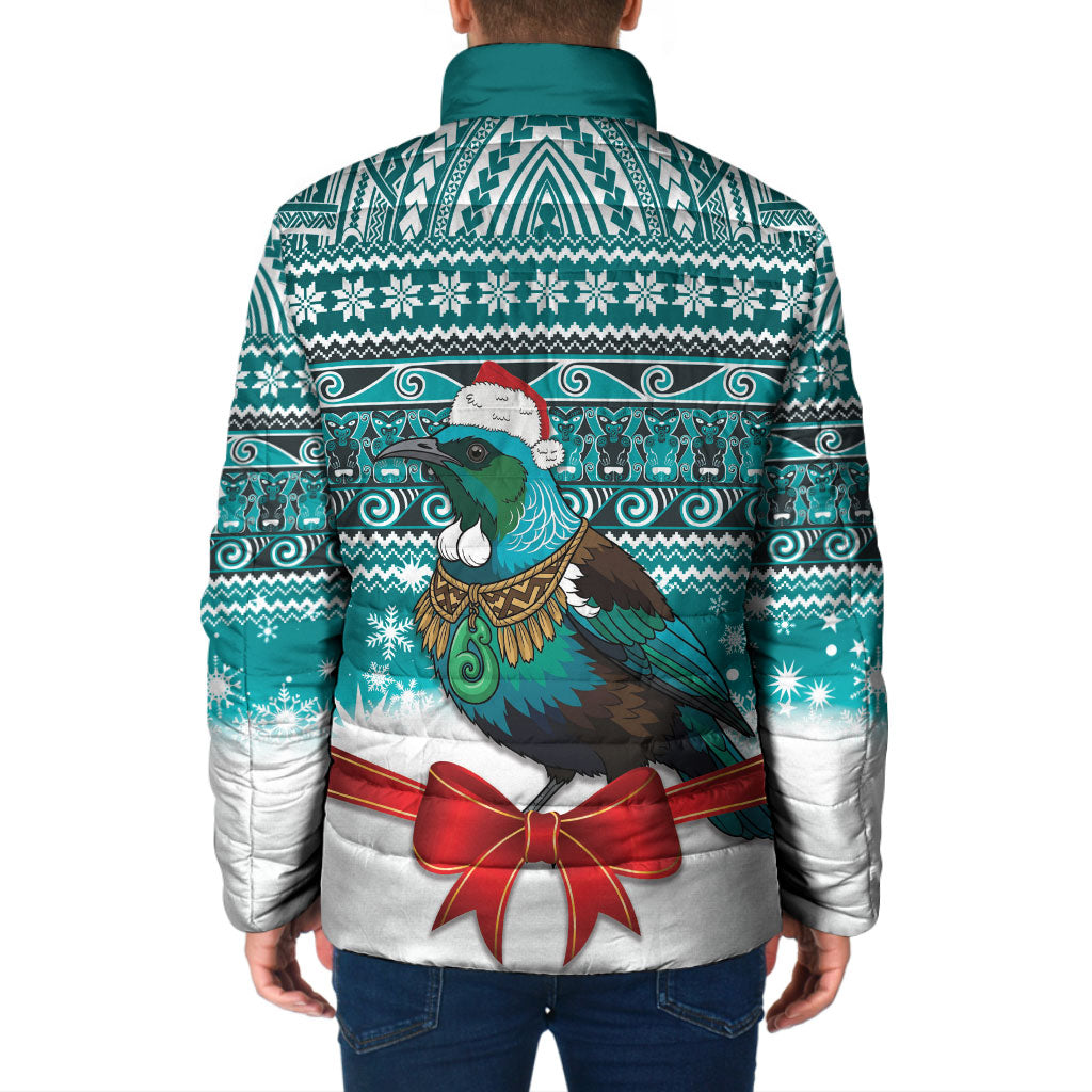 New Zealand Tui Bird Christmas Padded Jacket Maori Inspired Knitted Patterns