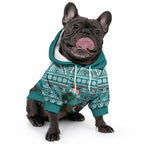 New Zealand Tui Bird Christmas Pet Hoodie Maori Inspired Knitted Patterns