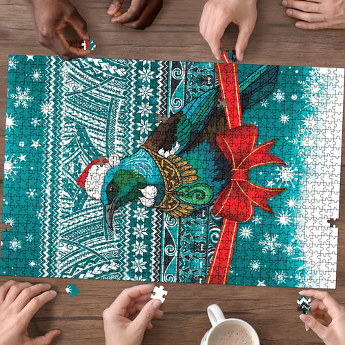 New Zealand Tui Bird Christmas Puzzle Maori Inspired Knitted Patterns