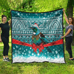 New Zealand Tui Bird Christmas Quilt Maori Inspired Knitted Patterns