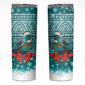 New Zealand Tui Bird Christmas Skinny Tumbler Maori Inspired Knitted Patterns