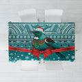 New Zealand Tui Bird Christmas Tablecloth Maori Inspired Knitted Patterns