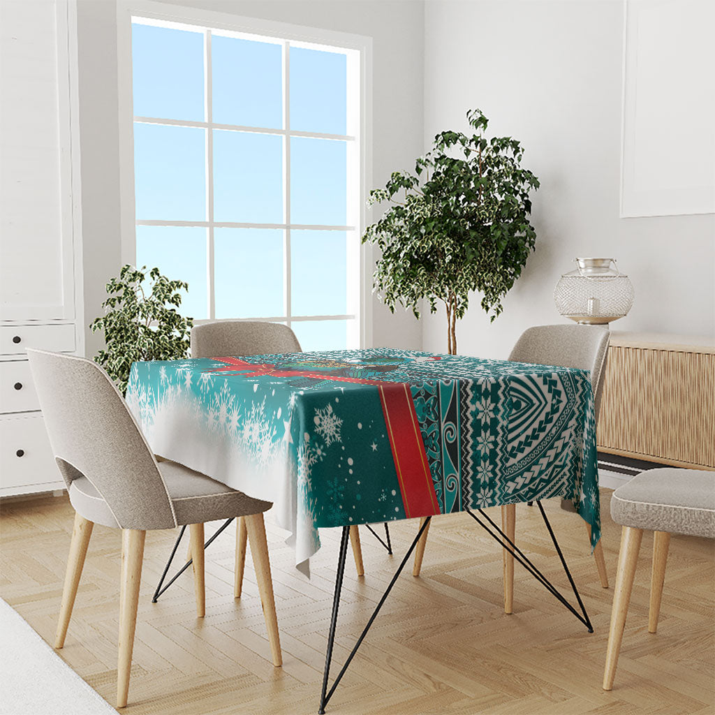 New Zealand Tui Bird Christmas Tablecloth Maori Inspired Knitted Patterns
