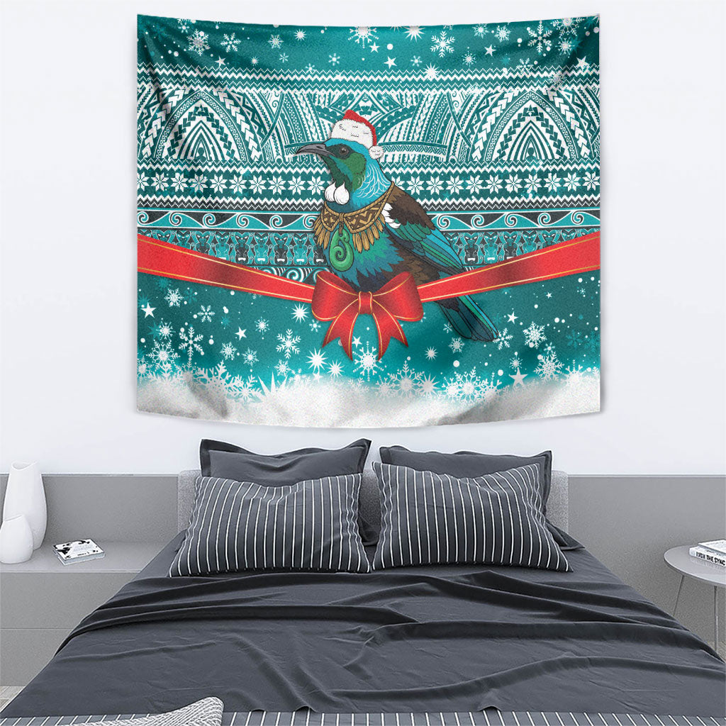 New Zealand Tui Bird Christmas Tapestry Maori Inspired Knitted Patterns