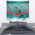 New Zealand Tui Bird Christmas Tapestry Maori Inspired Knitted Patterns
