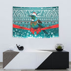 New Zealand Tui Bird Christmas Tapestry Maori Inspired Knitted Patterns