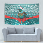 New Zealand Tui Bird Christmas Tapestry Maori Inspired Knitted Patterns