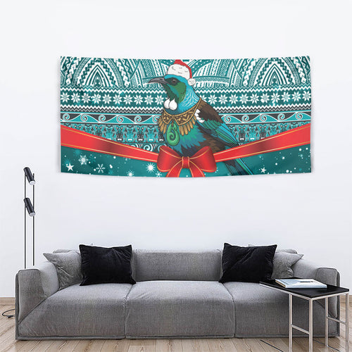 New Zealand Tui Bird Christmas Tapestry Maori Inspired Knitted Patterns