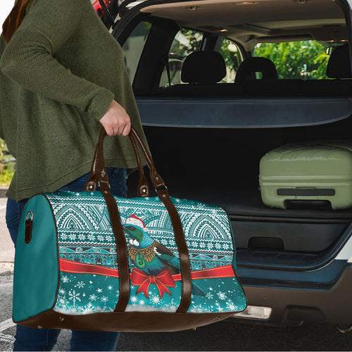 New Zealand Tui Bird Christmas Travel Bag Maori Inspired Knitted Patterns